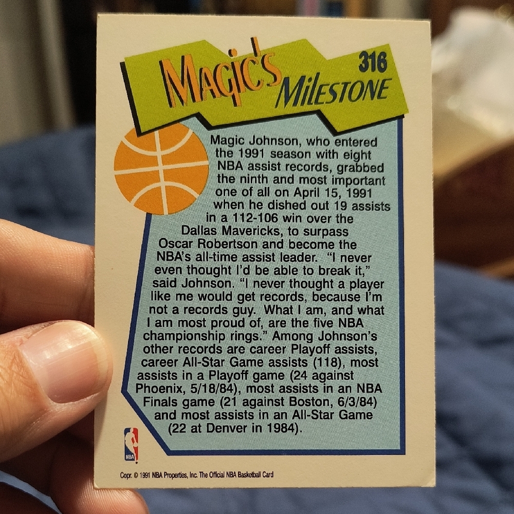 Magic Johnson Trading Card - Picture 2 of 2